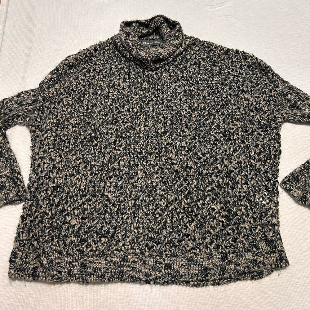 Michael Stars Womens Small S Sweater Pullover Turtleneck Chunky Knit